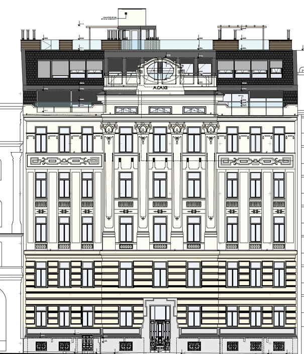 Palais Löwenthal, klassische Altbauwohnung mit Balkon