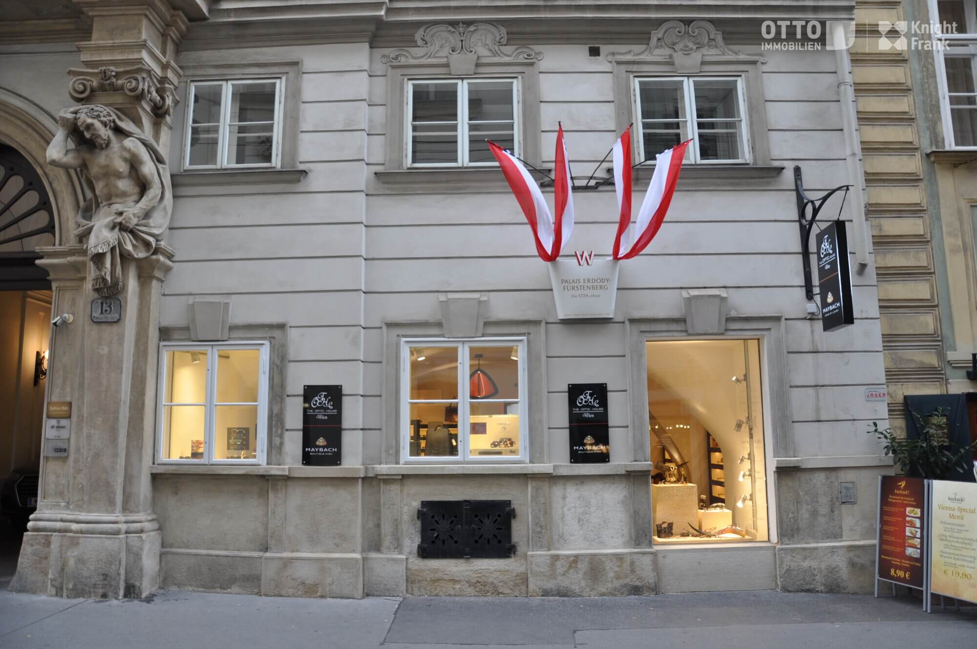 Gorgeous retail space at Palais Erdödy-Fürstenberg