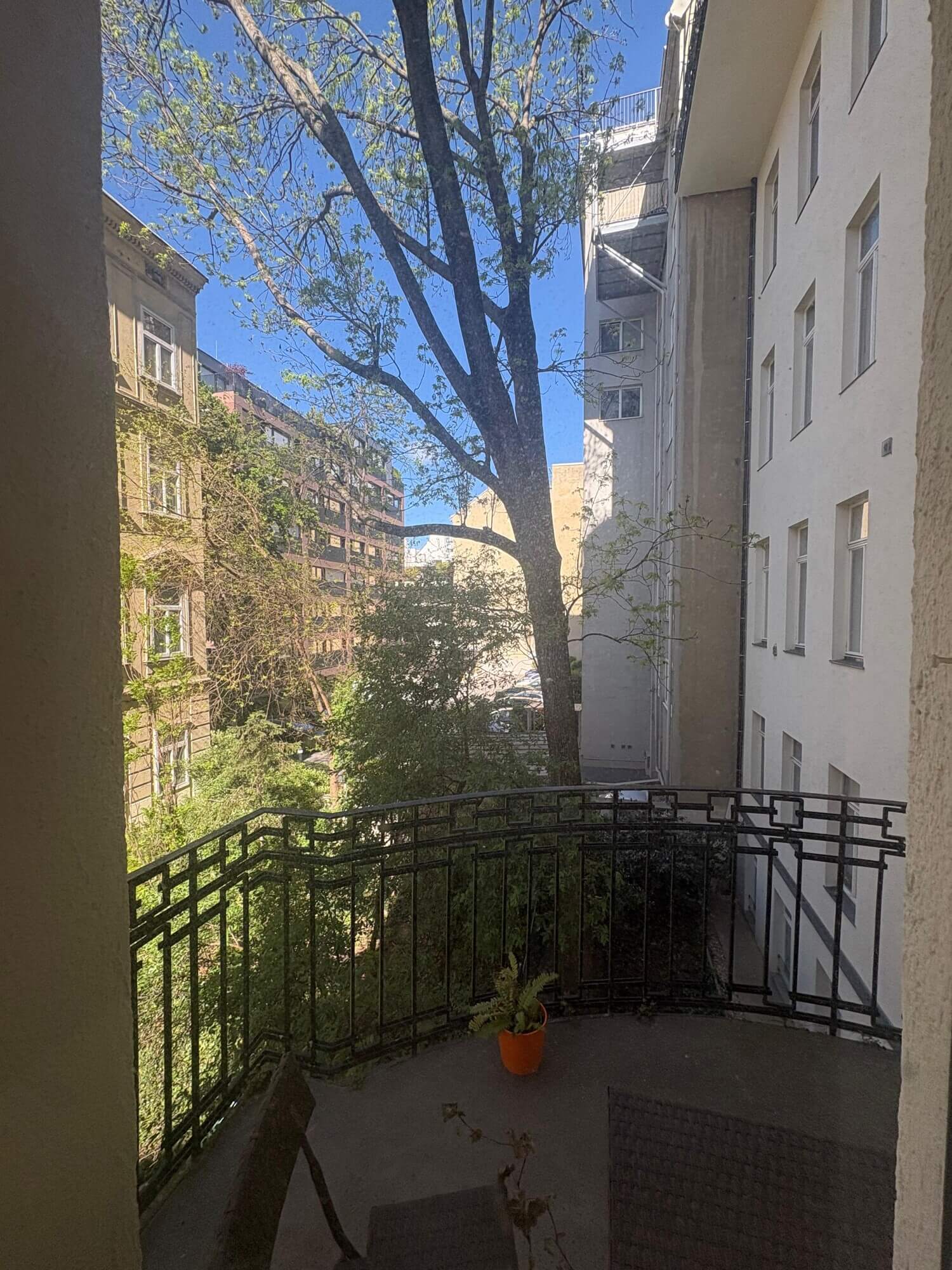 Palais Löwenthal, klassische Altbauwohnung mit Balkon