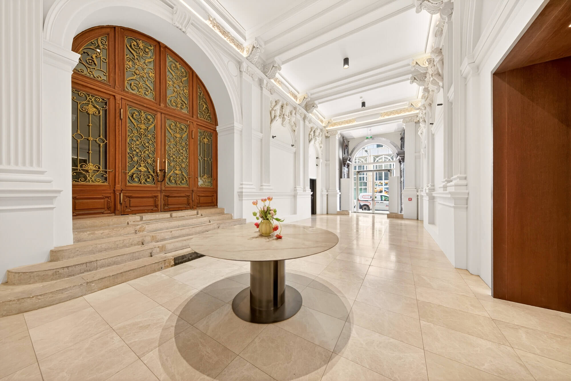 An exclusive private palace residence with city park views and five-star amenities