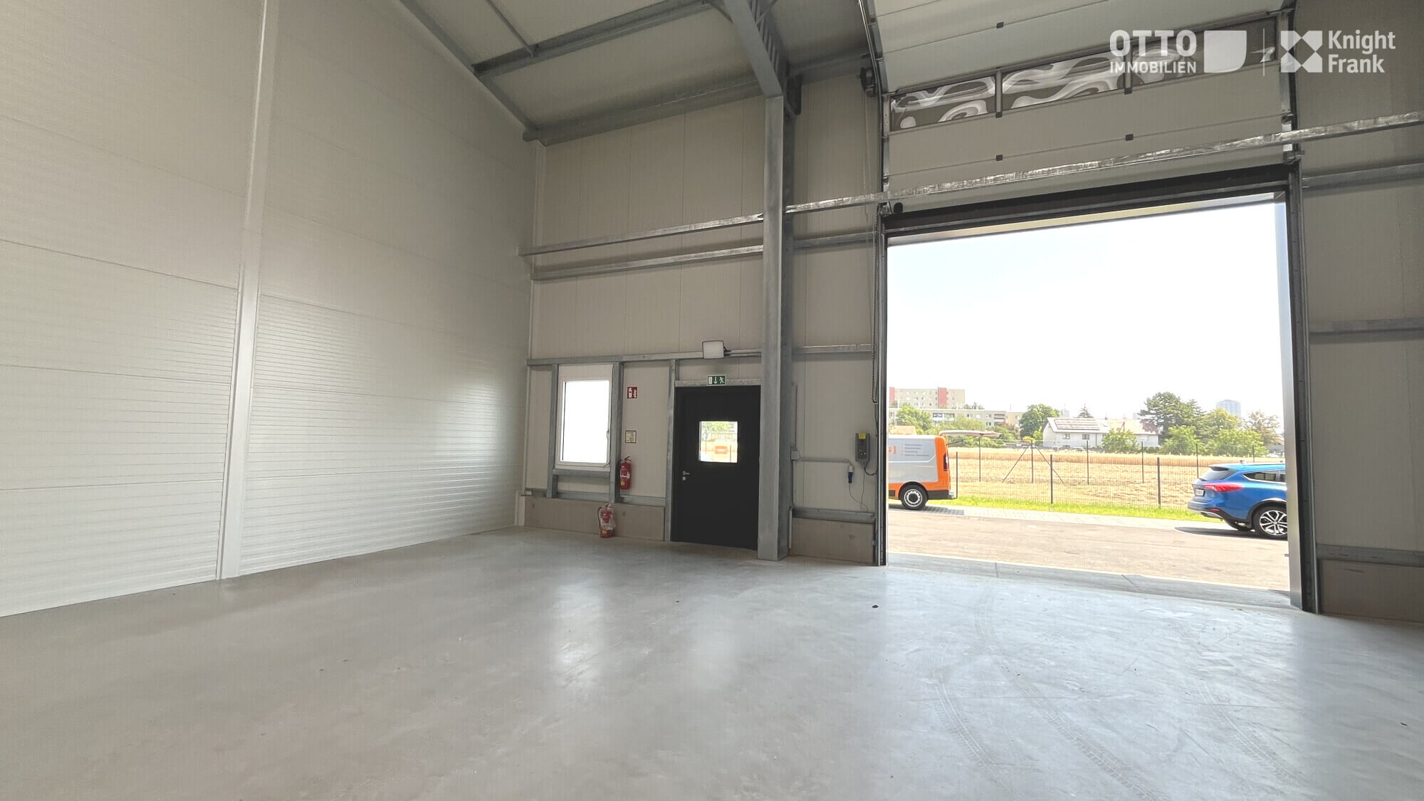 Newly built warehouses with office space
