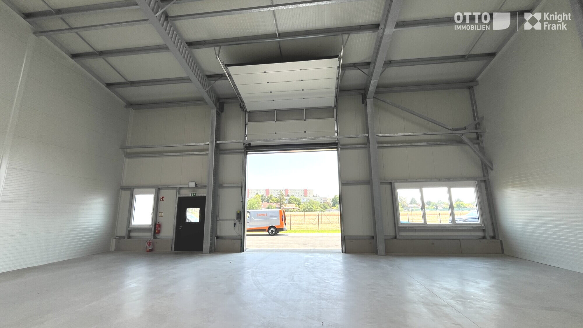 Newly built warehouses with office space