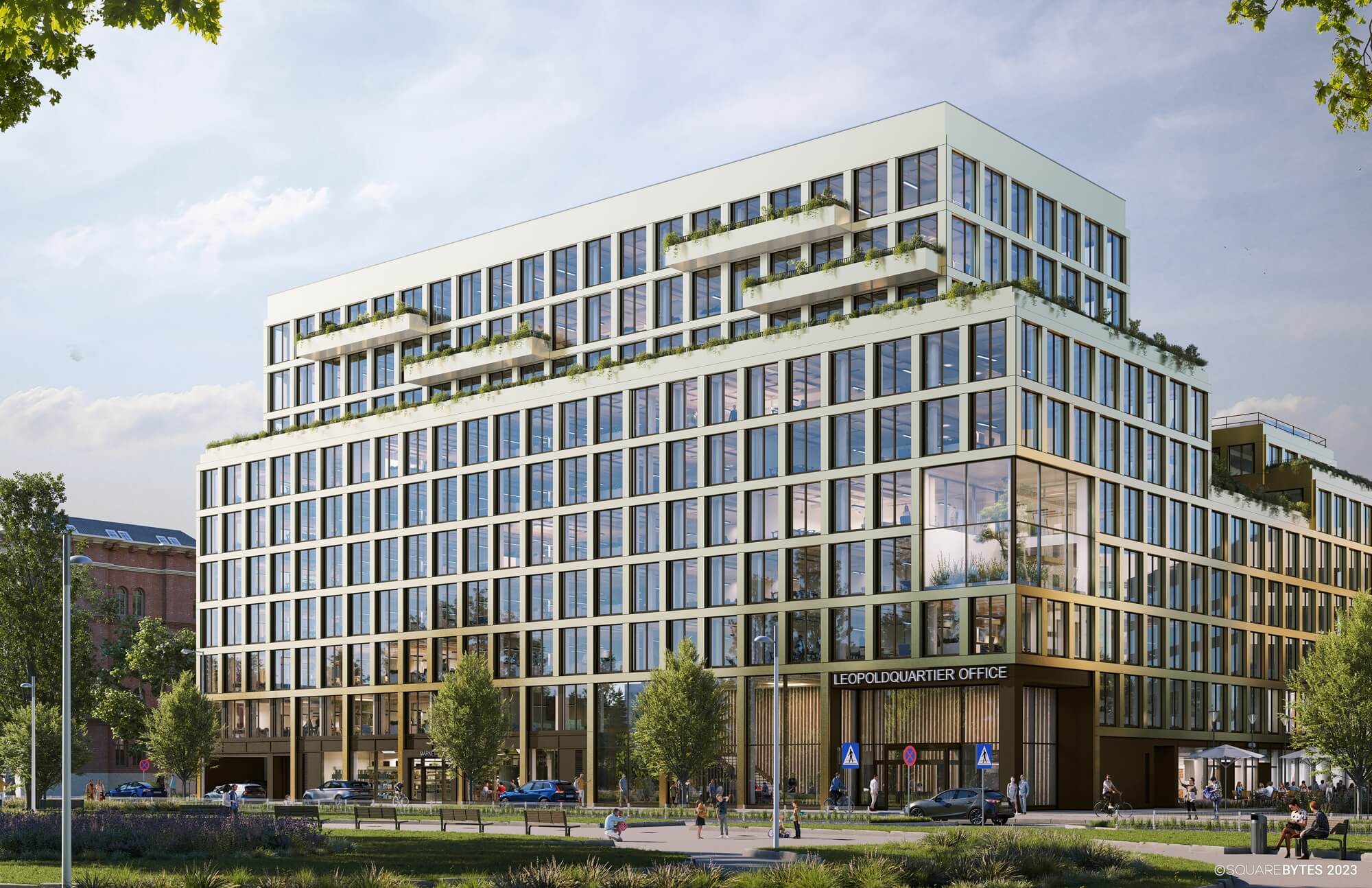 LeopoldQuartier Office | Modernes Büro in Holzhybridbauweise | Nahe Donaukanal