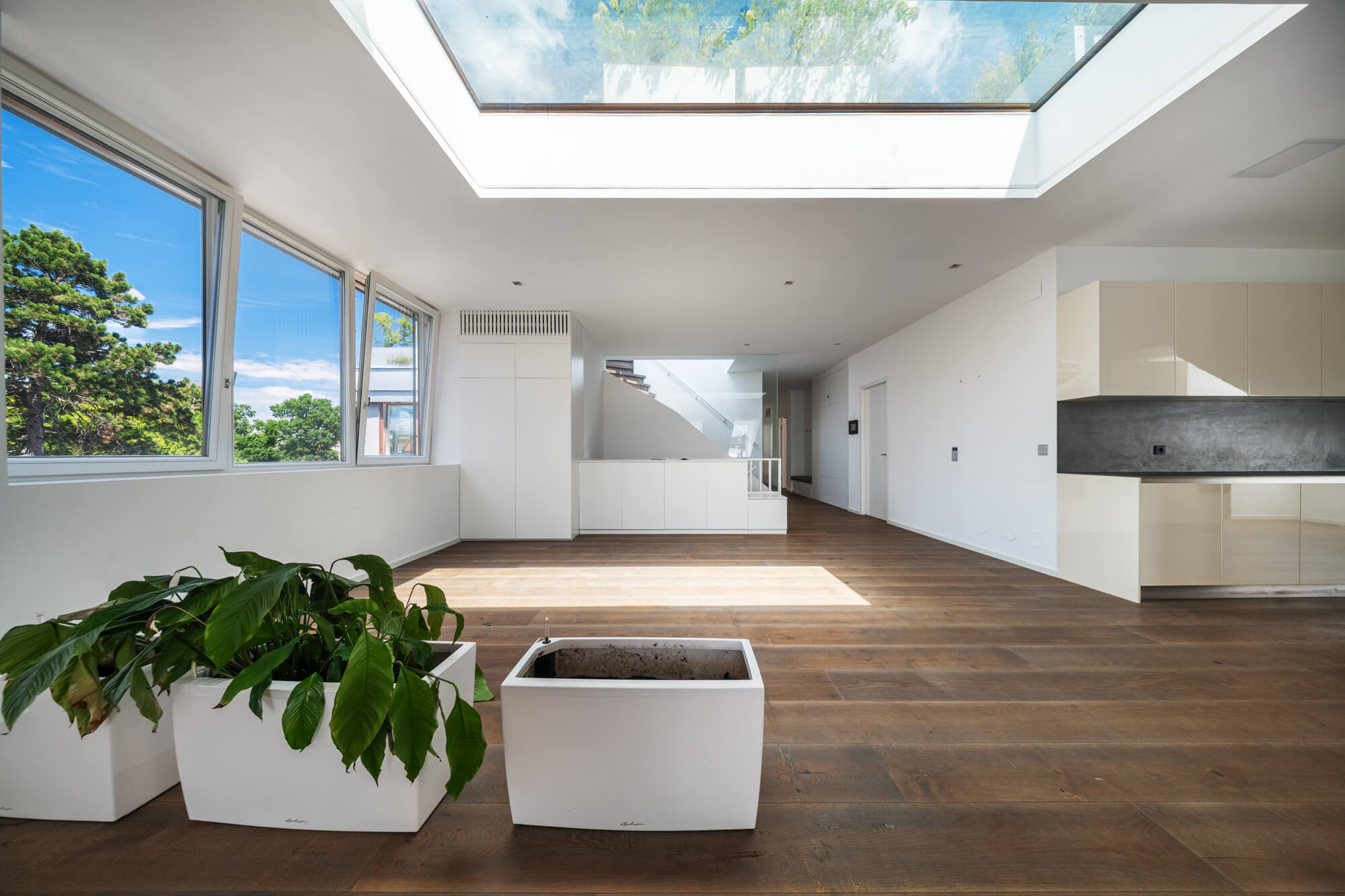Elegant Penthouse with Historic Charm and an Exclusive Rooftop Garden in Hietzing