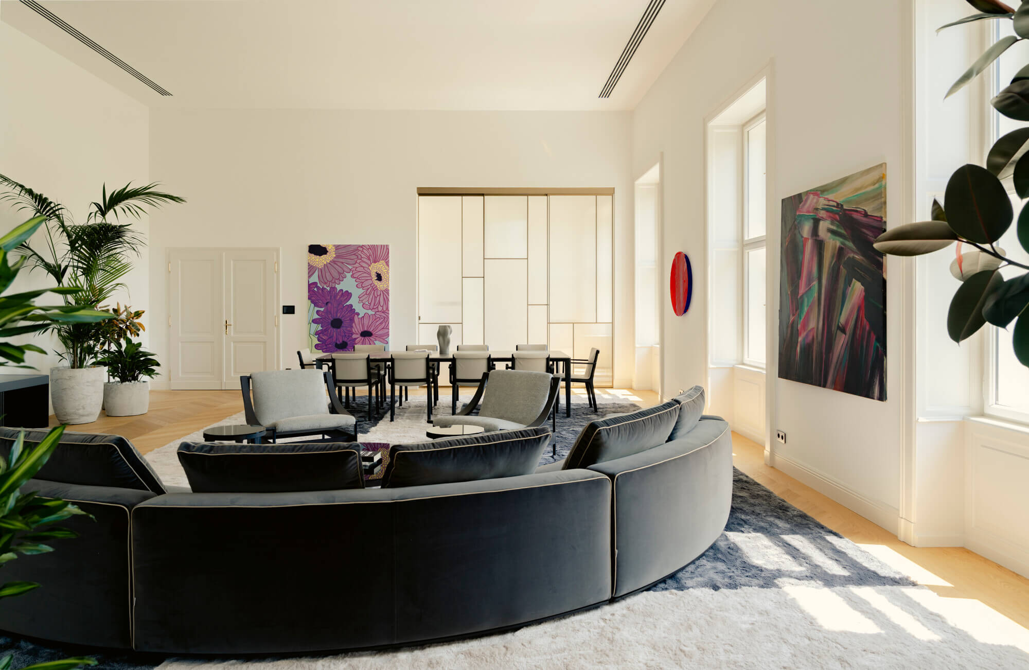An exclusive private palace residence with city park views and five-star amenities