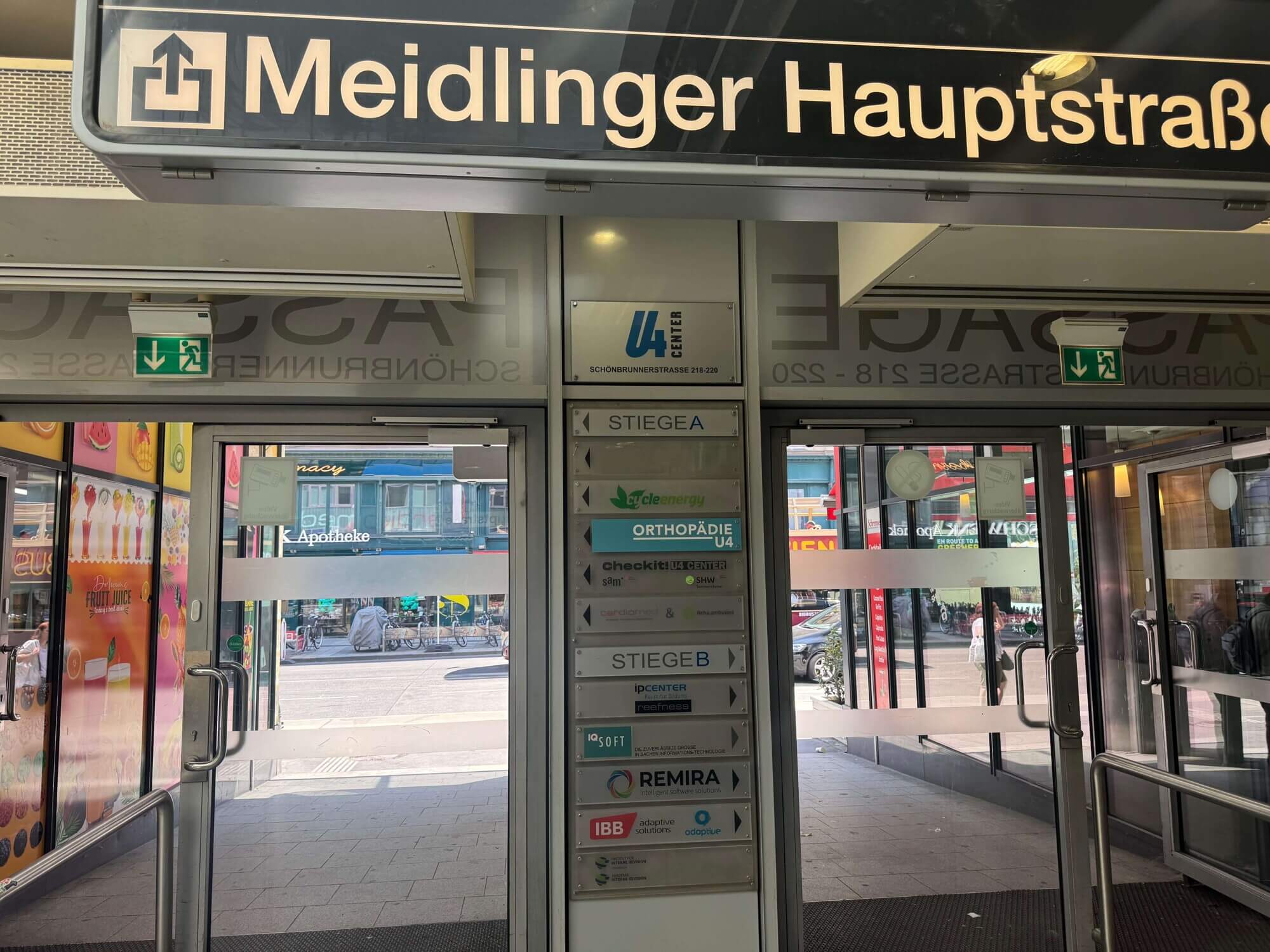 Geschäftslokal direkt im U4-Center