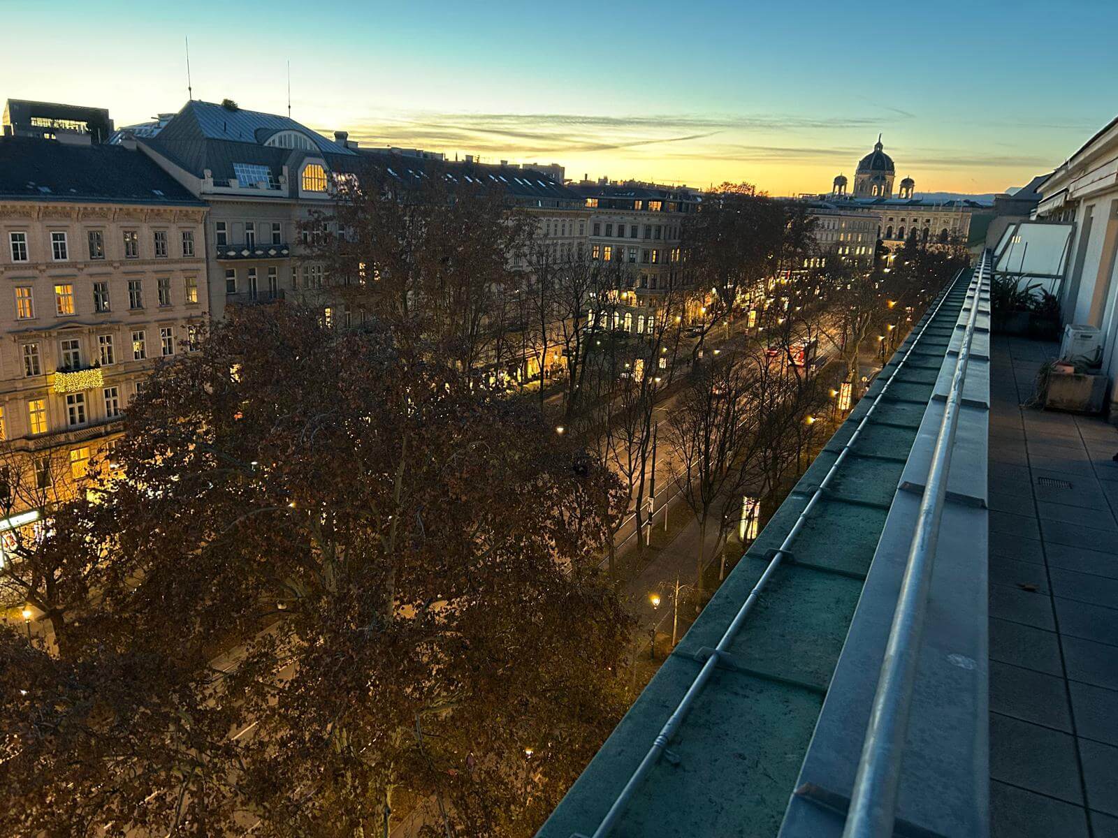 Blick auf den Opernring - Exklusive Stadtwohnung  mit Air condition