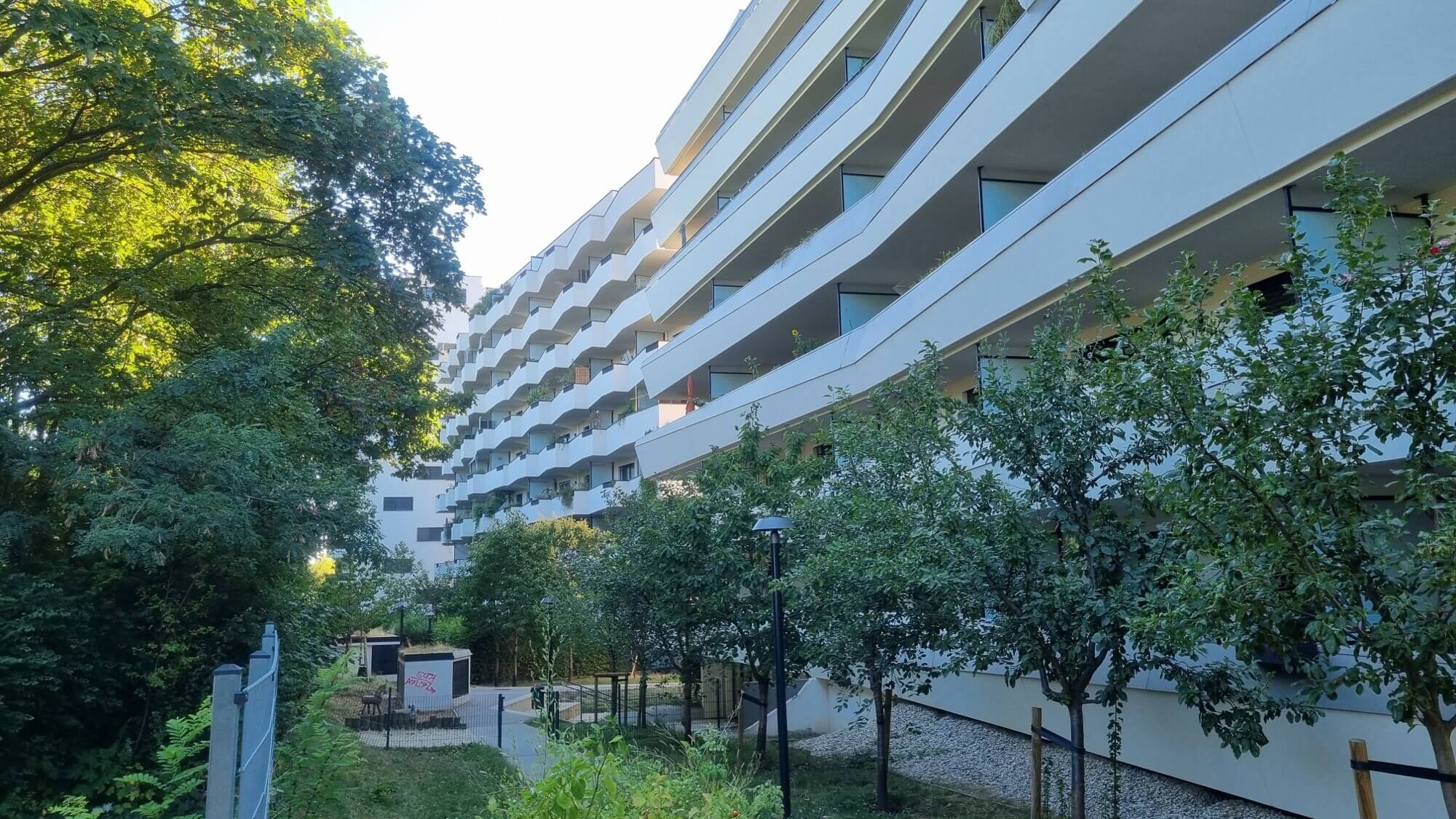 Peaceful green setting with direct views of Otto Benesch Park