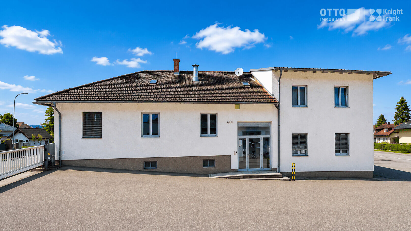Liegenschaft kaufen in Klein-Pöchlarn: Grundstück (Wohngebiet) mit Wohnhaus, Büro & Lagerhalle