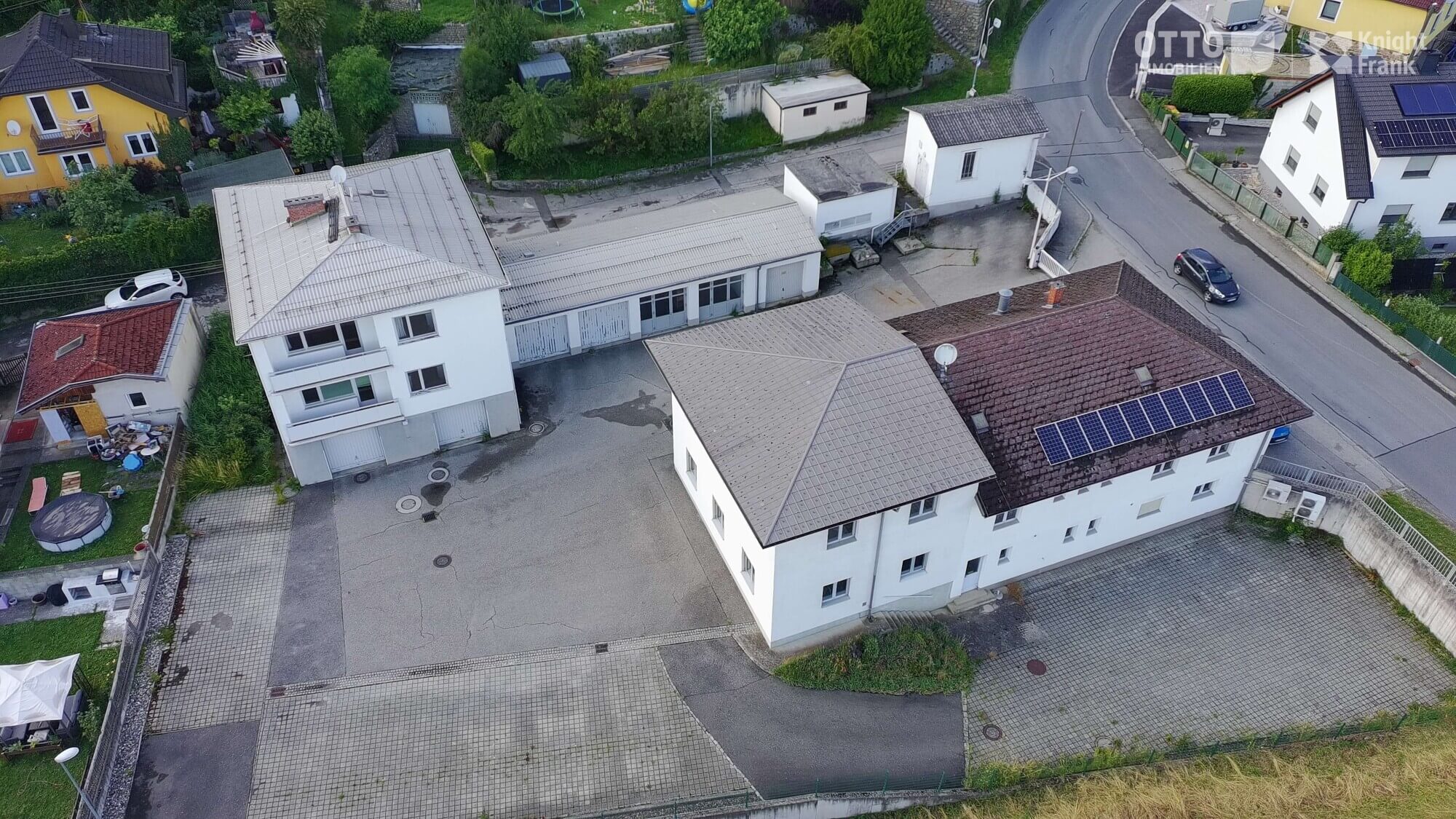 Liegenschaft kaufen in Klein-Pöchlarn: Grundstück (Wohngebiet) mit Wohnhaus, Büro & Lagerhalle