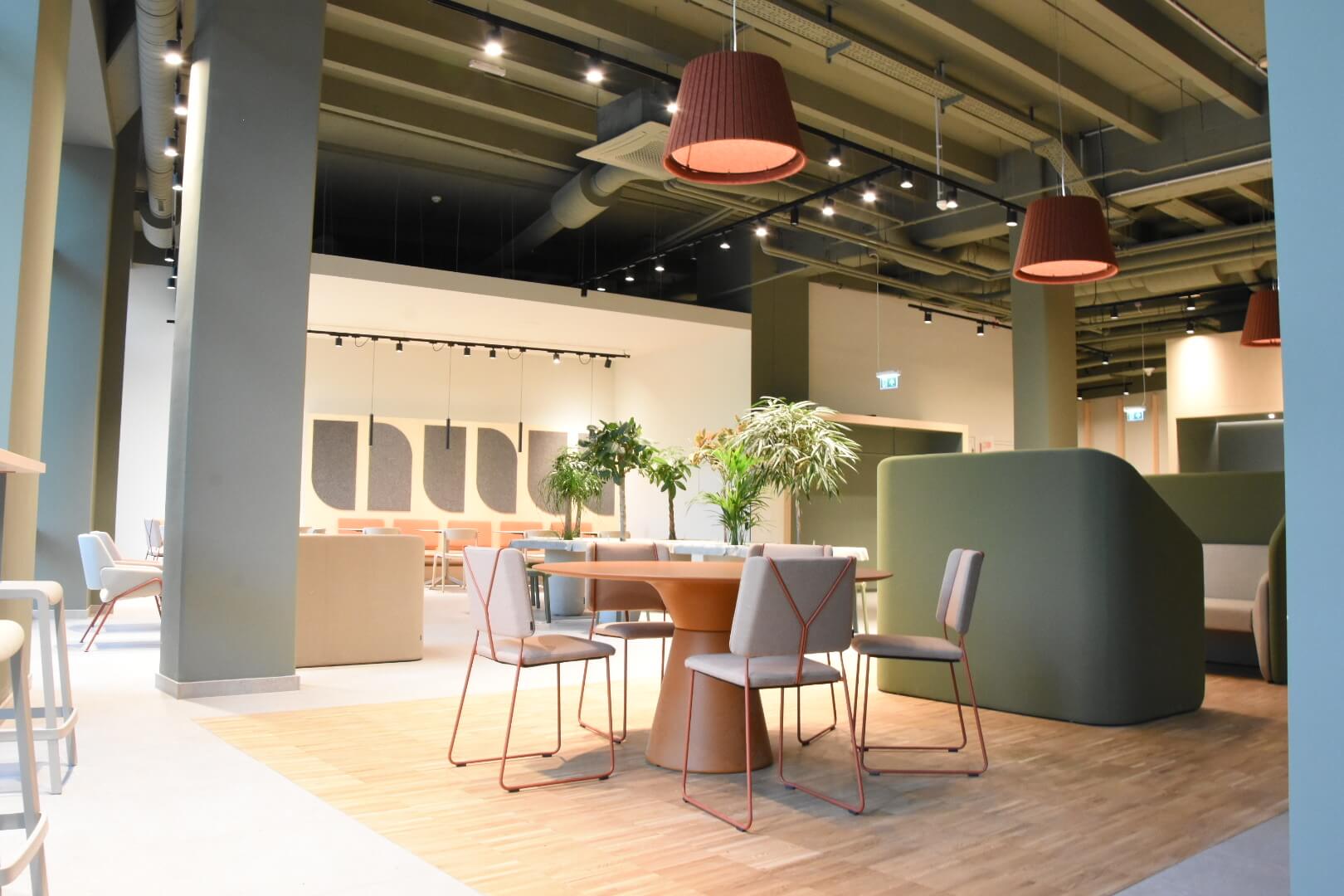 Restaurant area in Work-Life Building