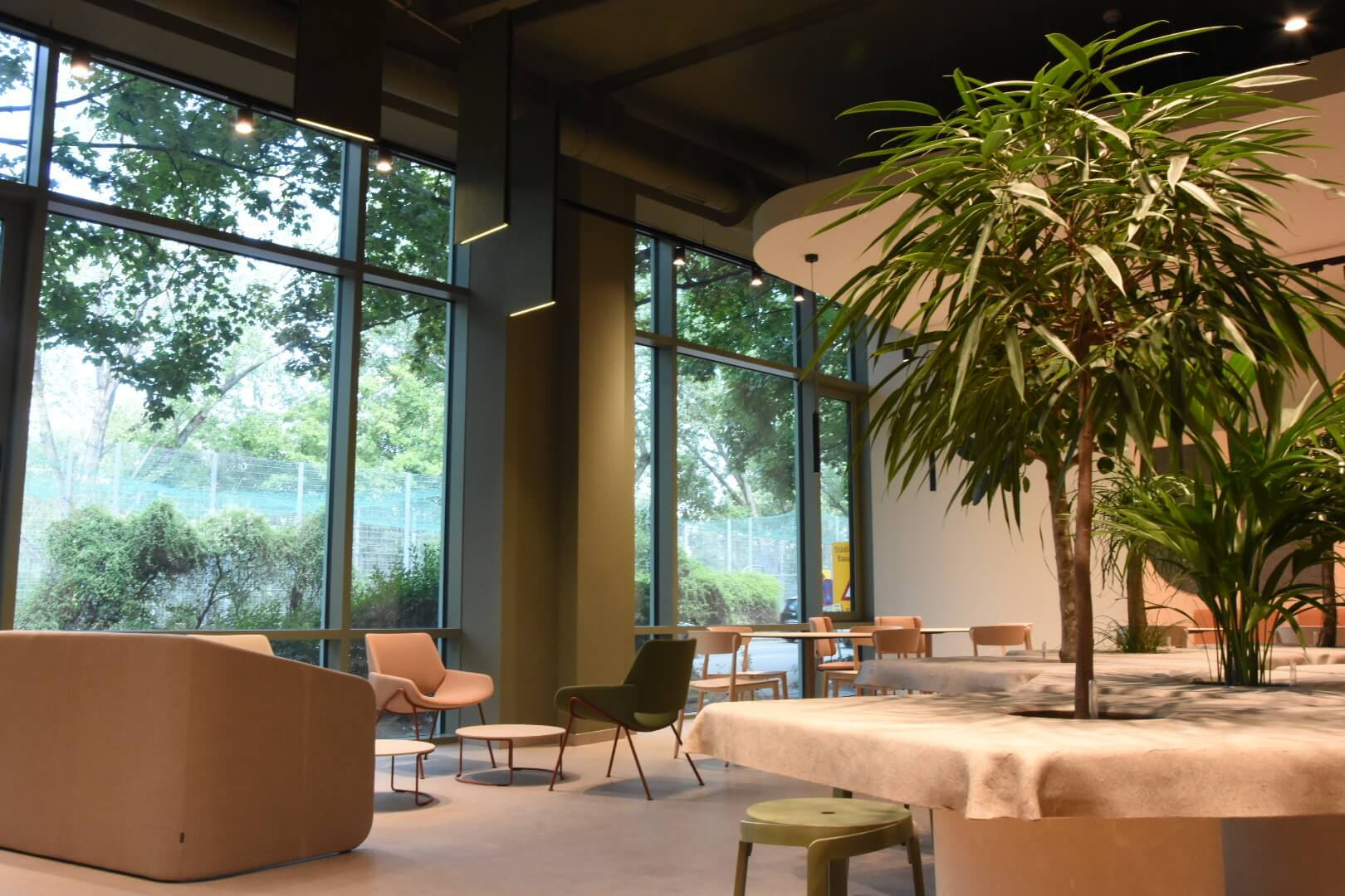 Restaurant area in Work-Life Building