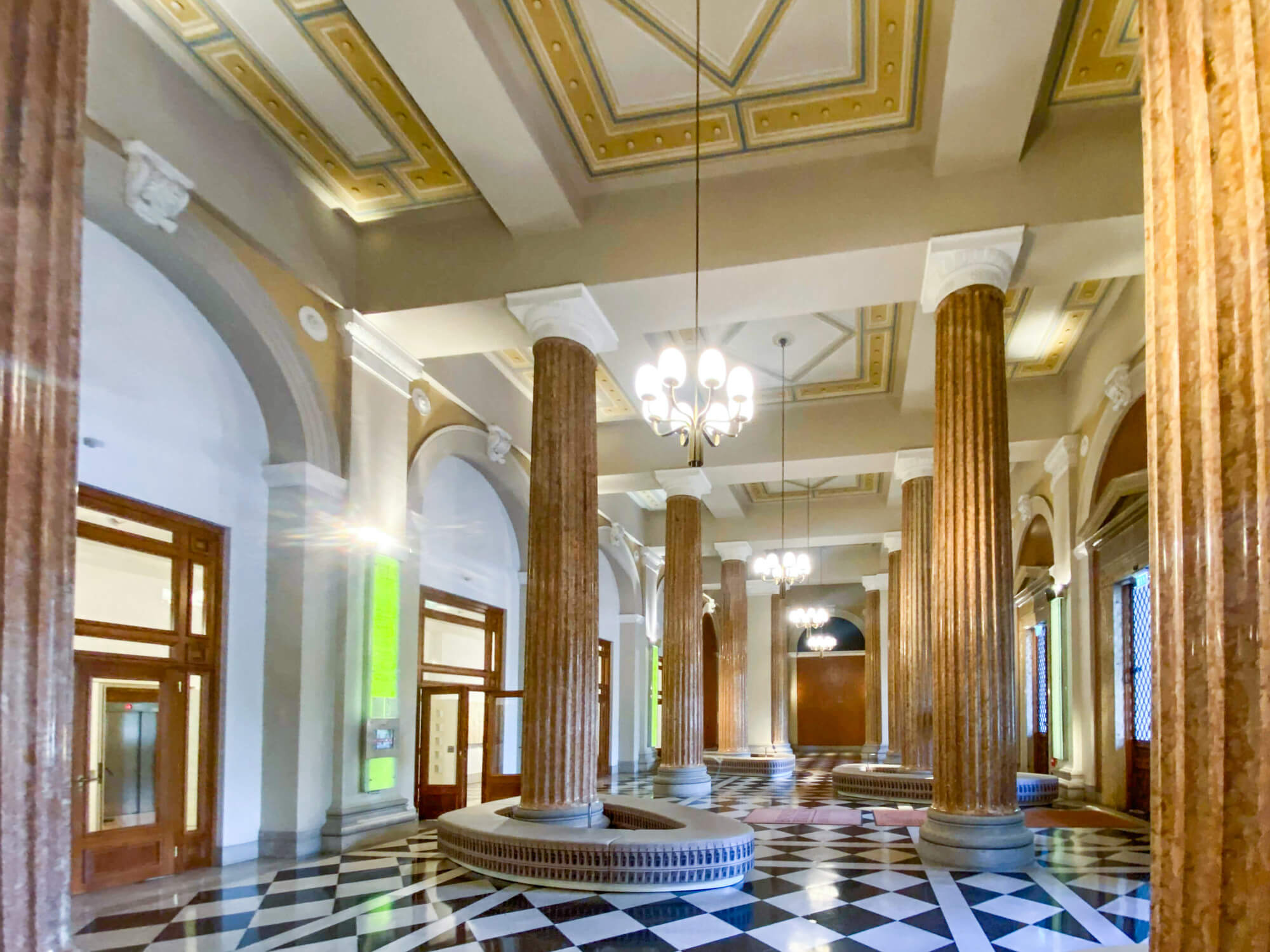 Modern office in the historic Vienna Stock Exchange