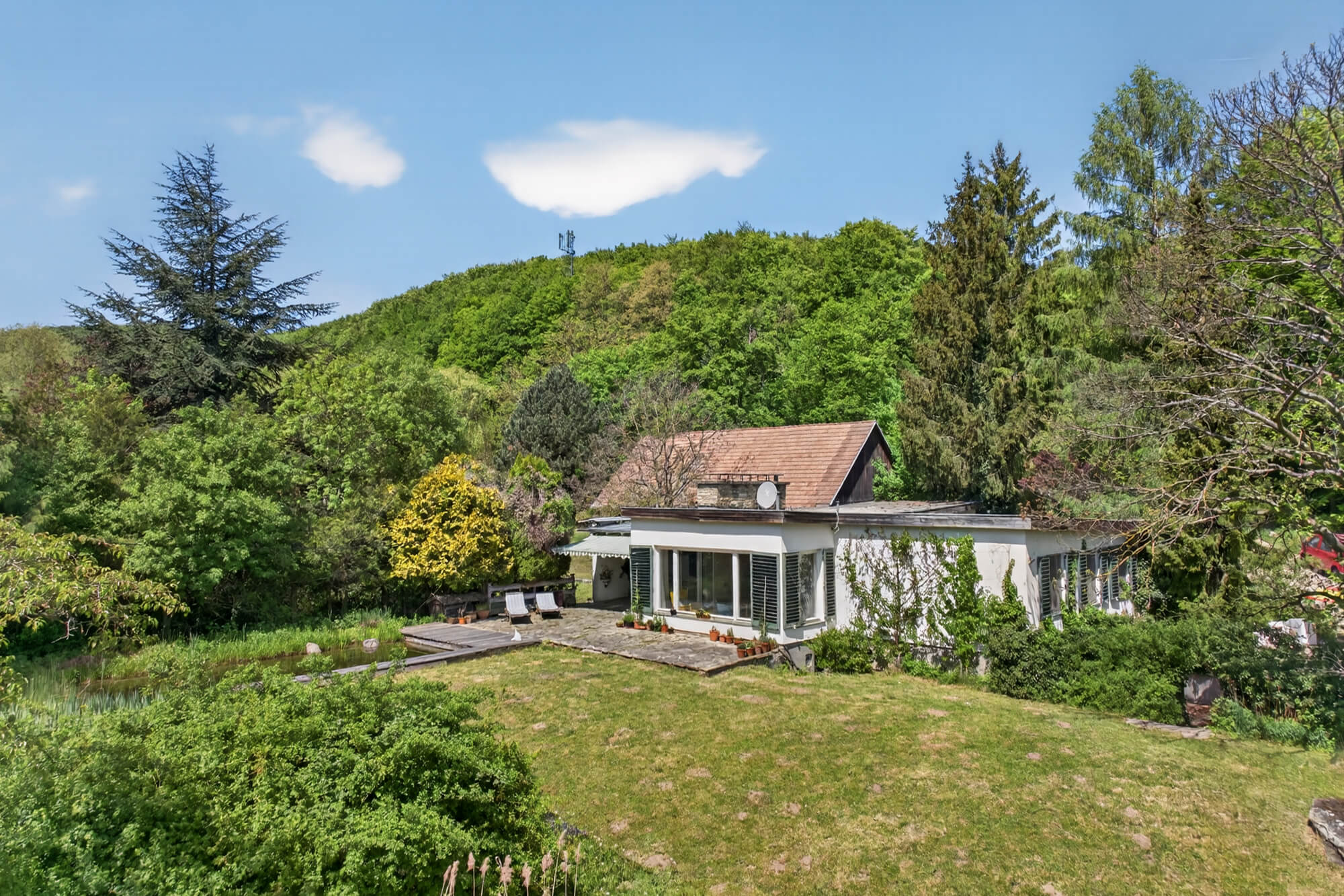 Bungalow & Stadl auf 5.600 m² Grund - Erweiterungspotenzial bis ca. 300 m² Wohnfläche in Weidlingbach