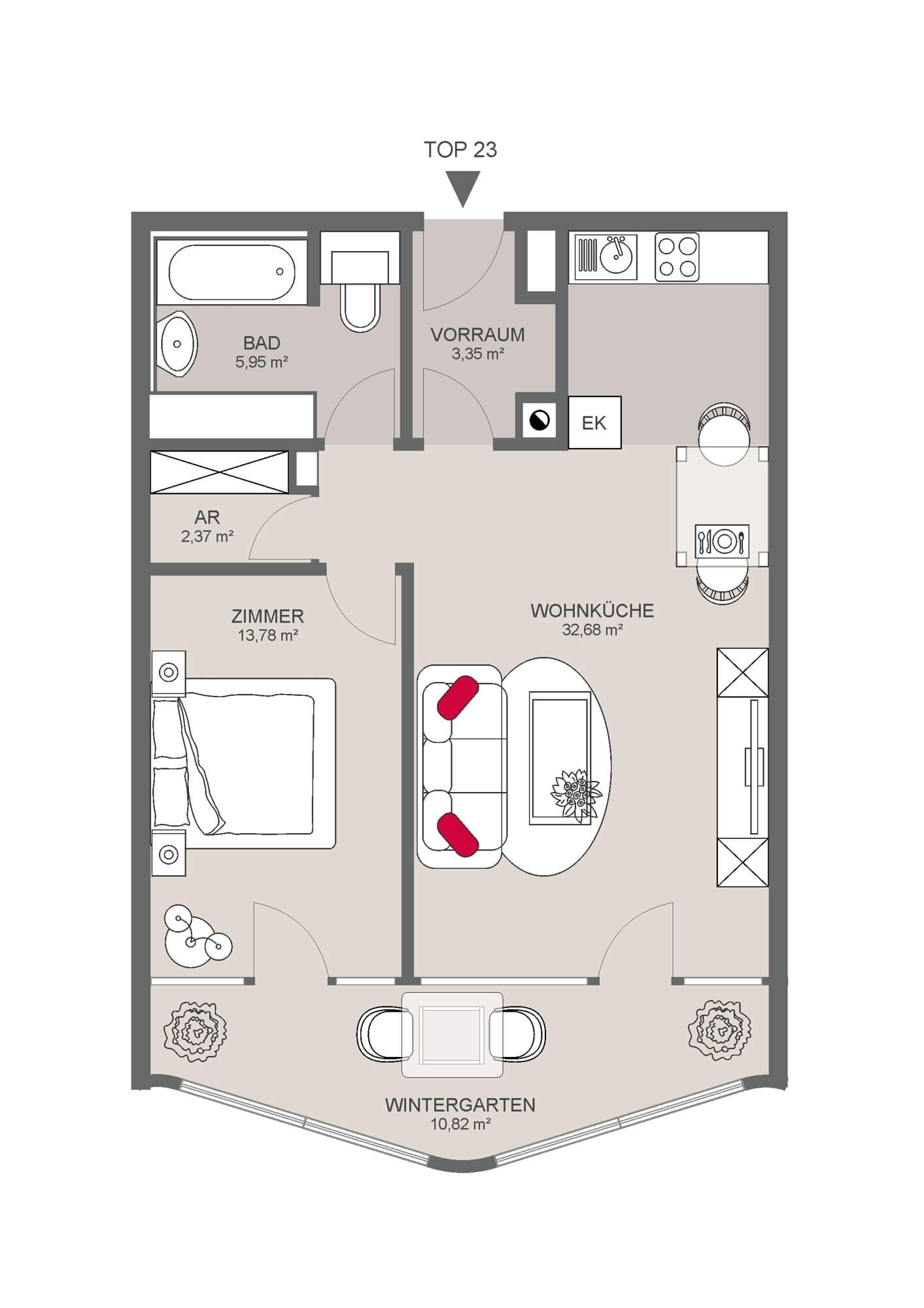 8,000 m² park-like complex – top-design new build in Toskanahof – fully furnished!