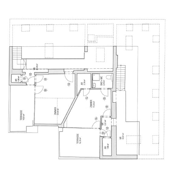 Dachgeschoß Wohnung mit Terrasse und schönem Ausblick, Garagenplatz verfügbar