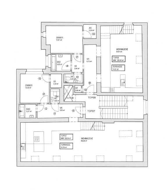 Dachgeschoß Wohnung mit Terrasse und schönem Ausblick, Garagenplatz verfügbar