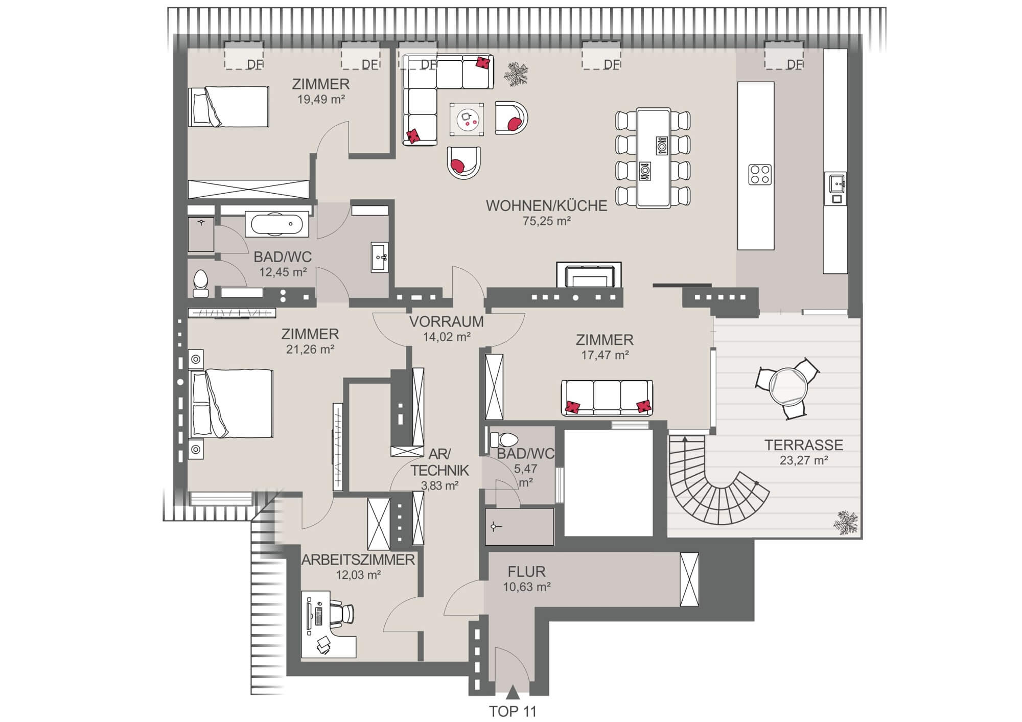 Rarity: Penthouse in exclusive city palace