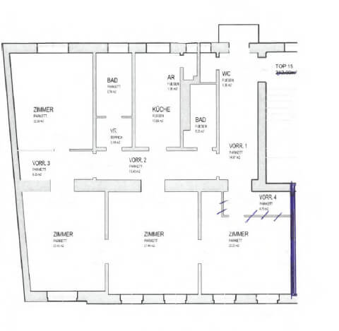 Klassischer Altbau 5 Zimmer beim Theresianum
