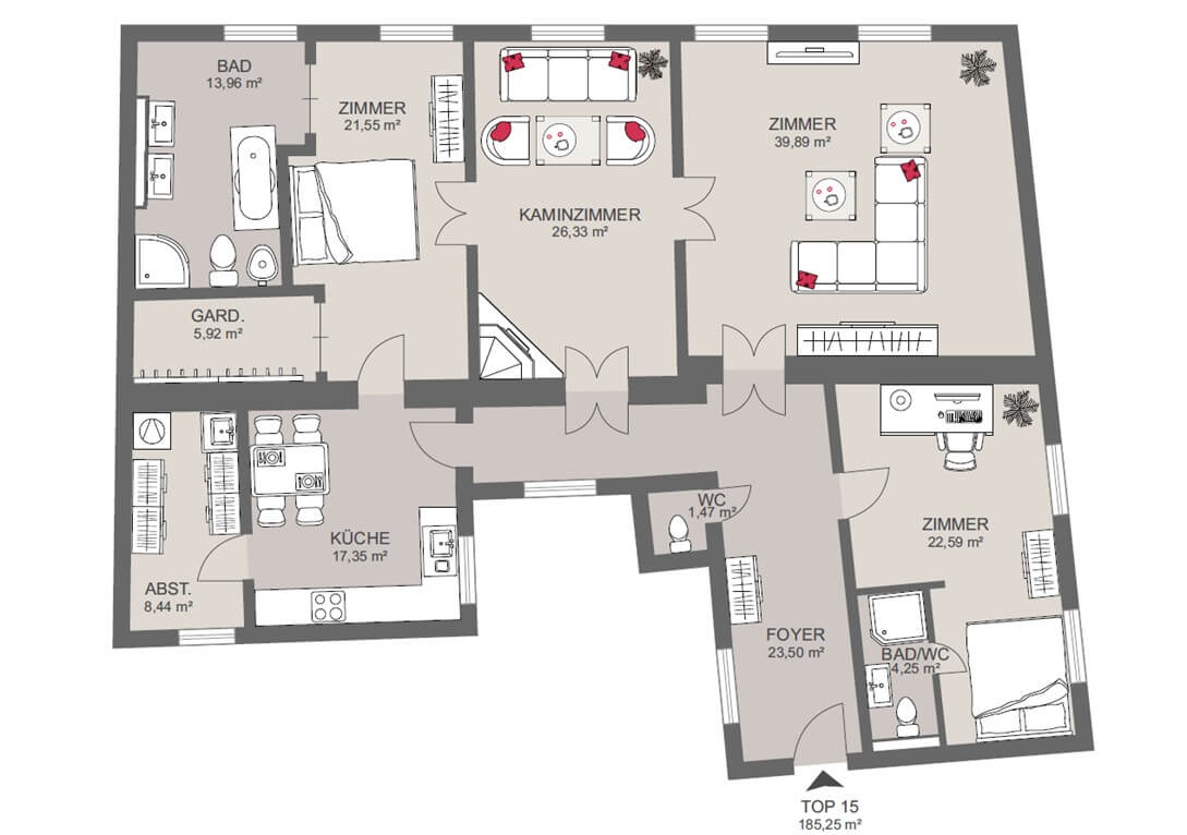 Wunderschöne Altbauwohnung im historischen Stadtkern