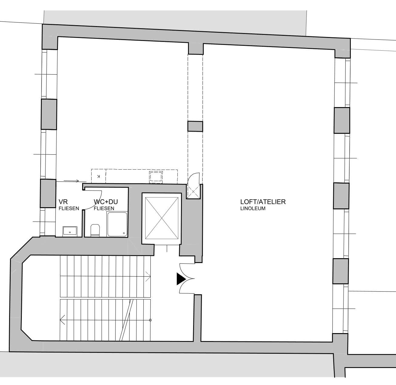 Stilvolles Atelier bei Mariahilfer Straße