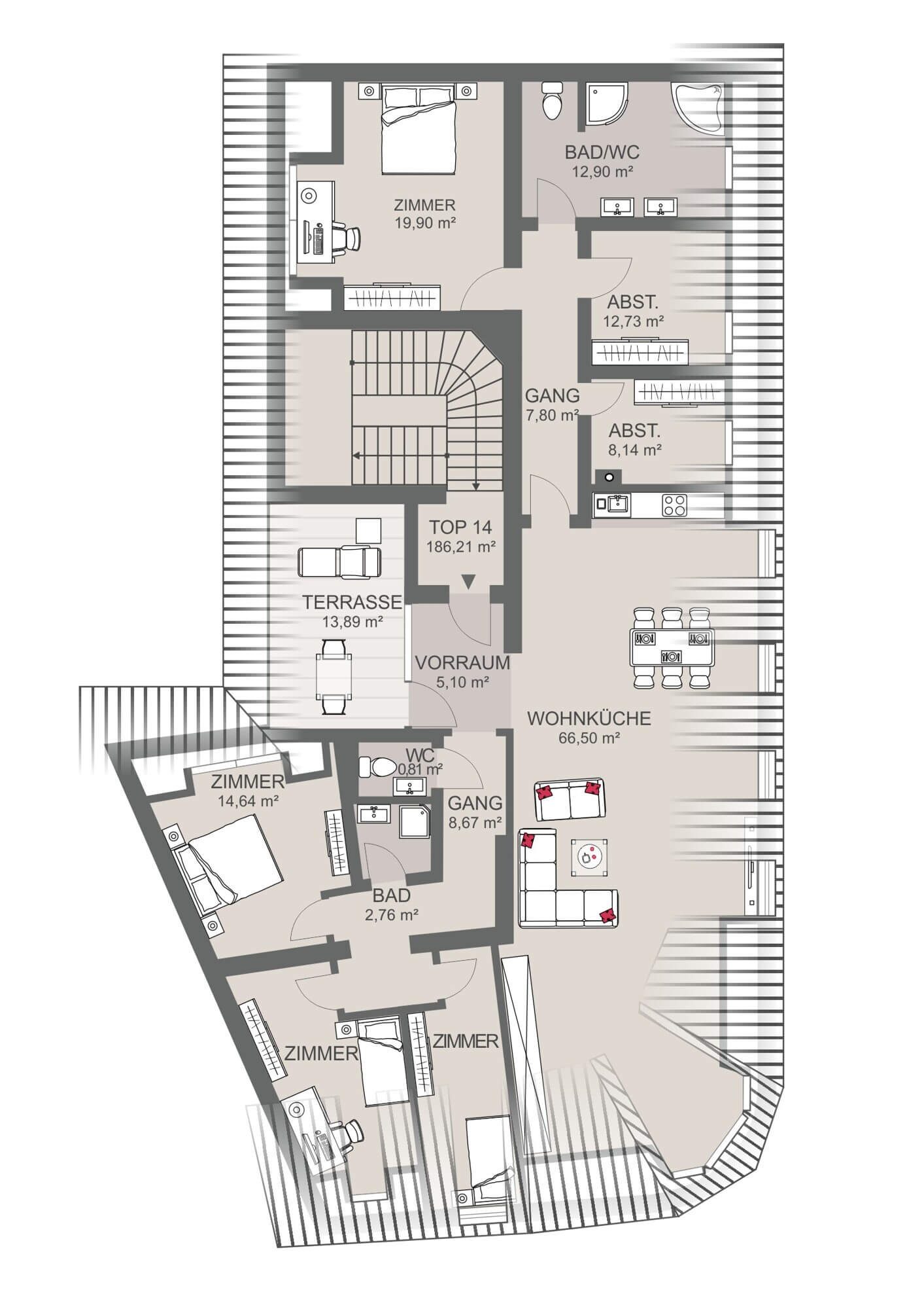 Toplage Nähe Kutschkermarkt