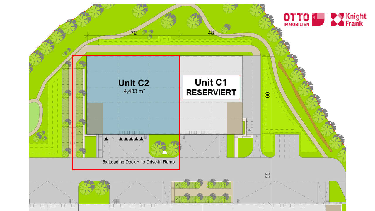 Industrie- und Wirtschaftspark Oberösterreich - neue Halleneinheit in der Vorvermarktung