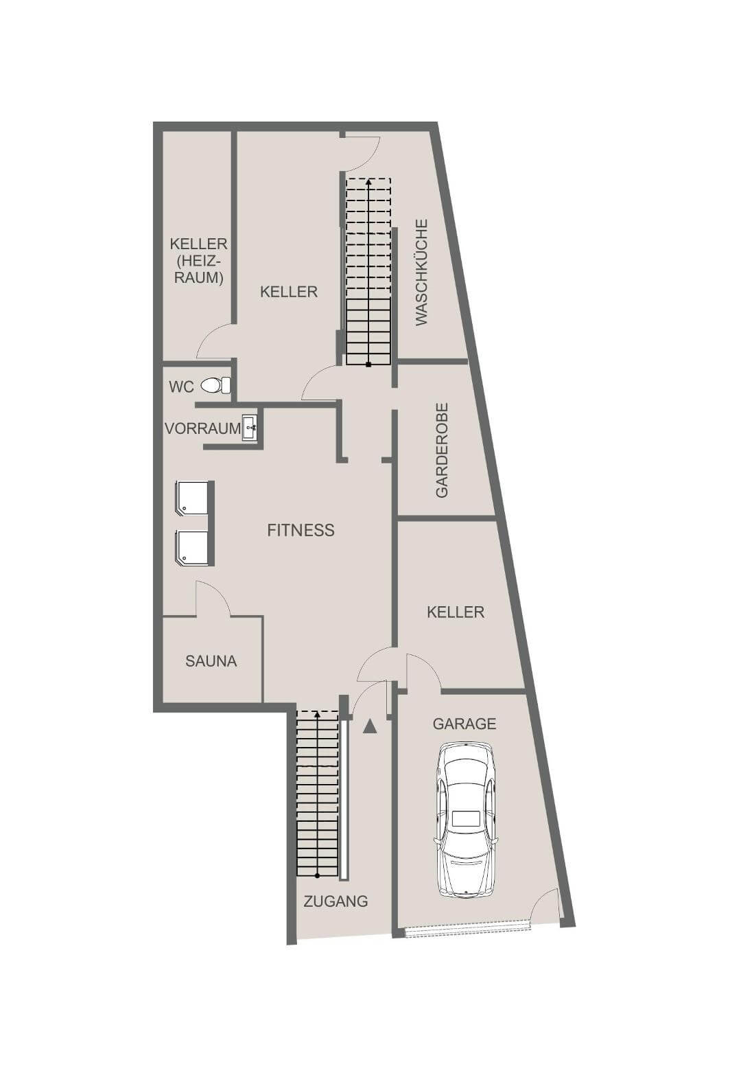 Doppelhaus mit Terrasse und Garten