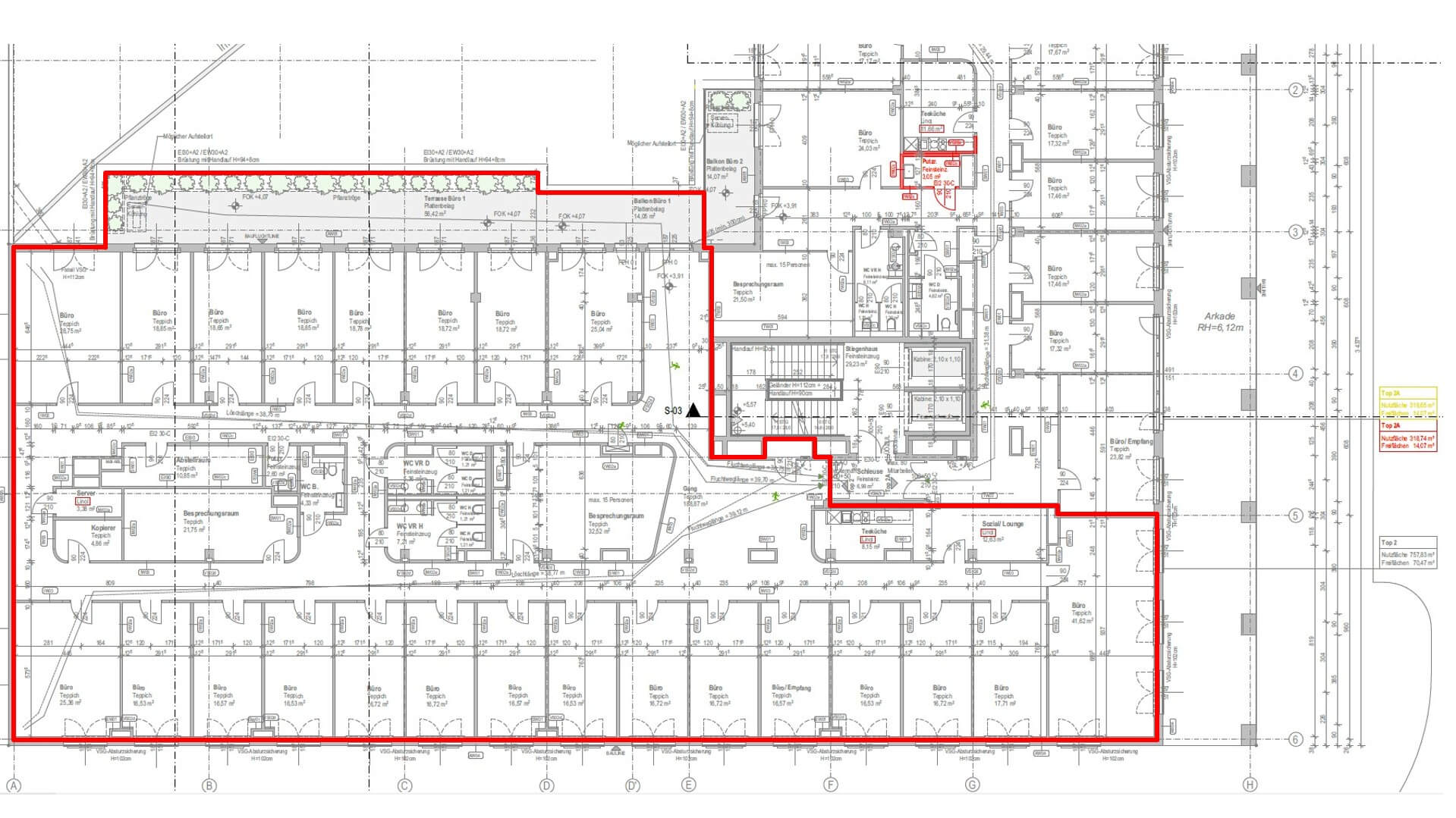 Moderne Büros an der Lassallestraße