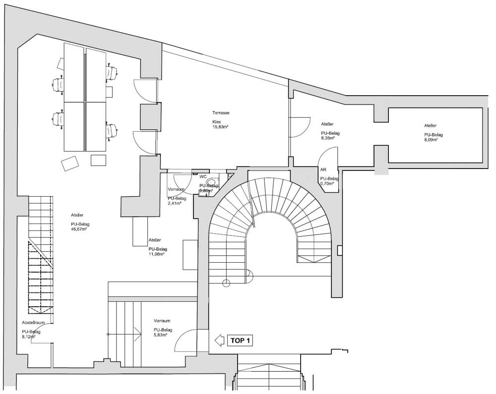 Studio in charmantem Altbau