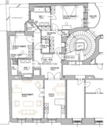 Palais Löwenthal, klassische Altbauwohnung mit Balkon
