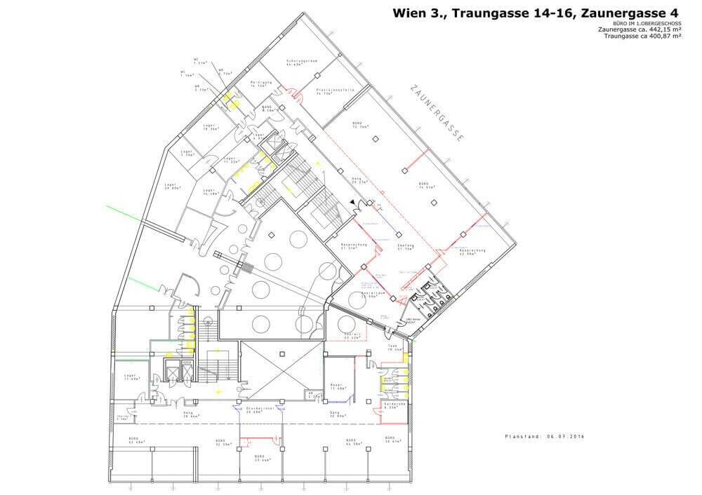 Moderne Bürofläche in der Nähe des Schwarzenbergplatzes