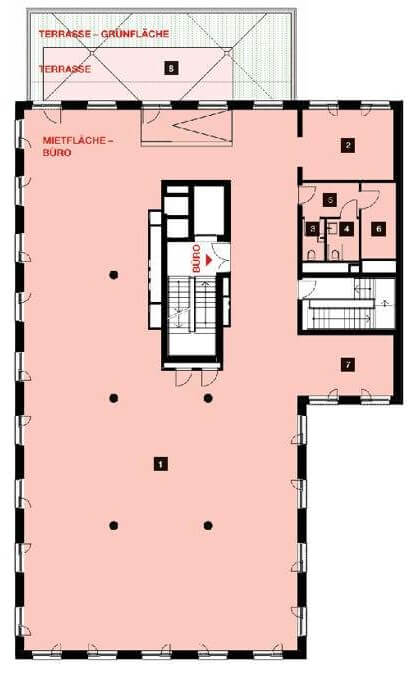 New World of Work | Büro- oder Ordinationsfläche mit Terrasse