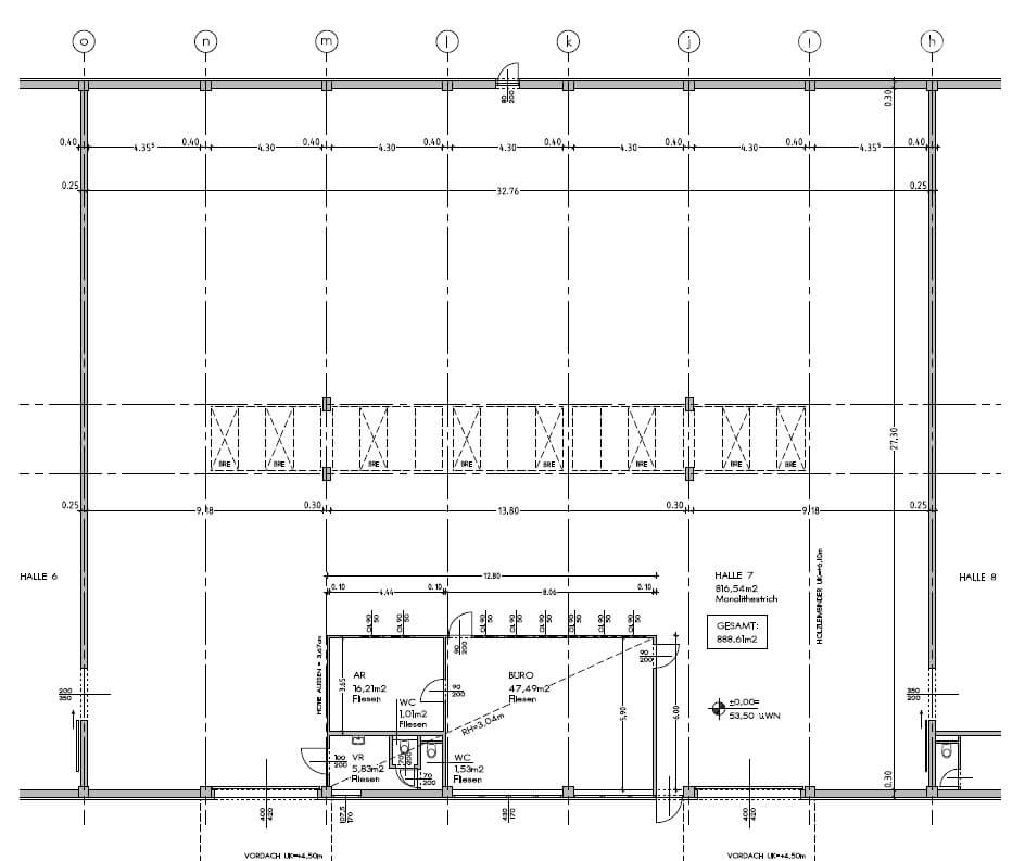 Modern high-bay warehouse