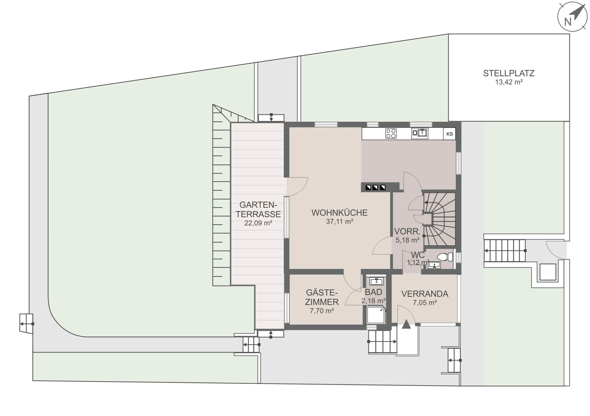 Besonders charmantes Einfamilienhaus mit Garten in Dornbach zur Miete