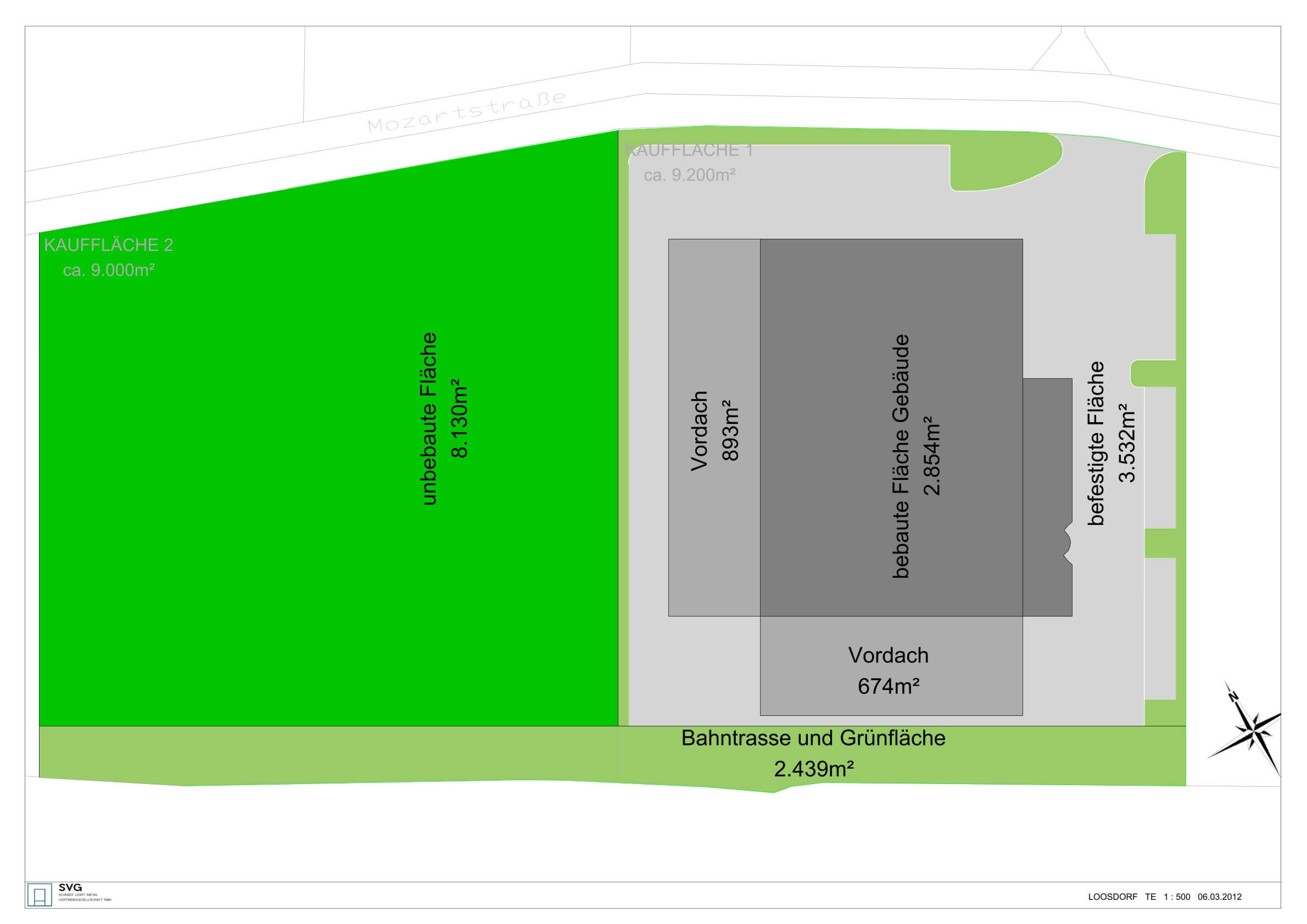 Commercial property for sale in Loosdorf: 4,773 m² of total usable floor space on a 9,580 m² plot
