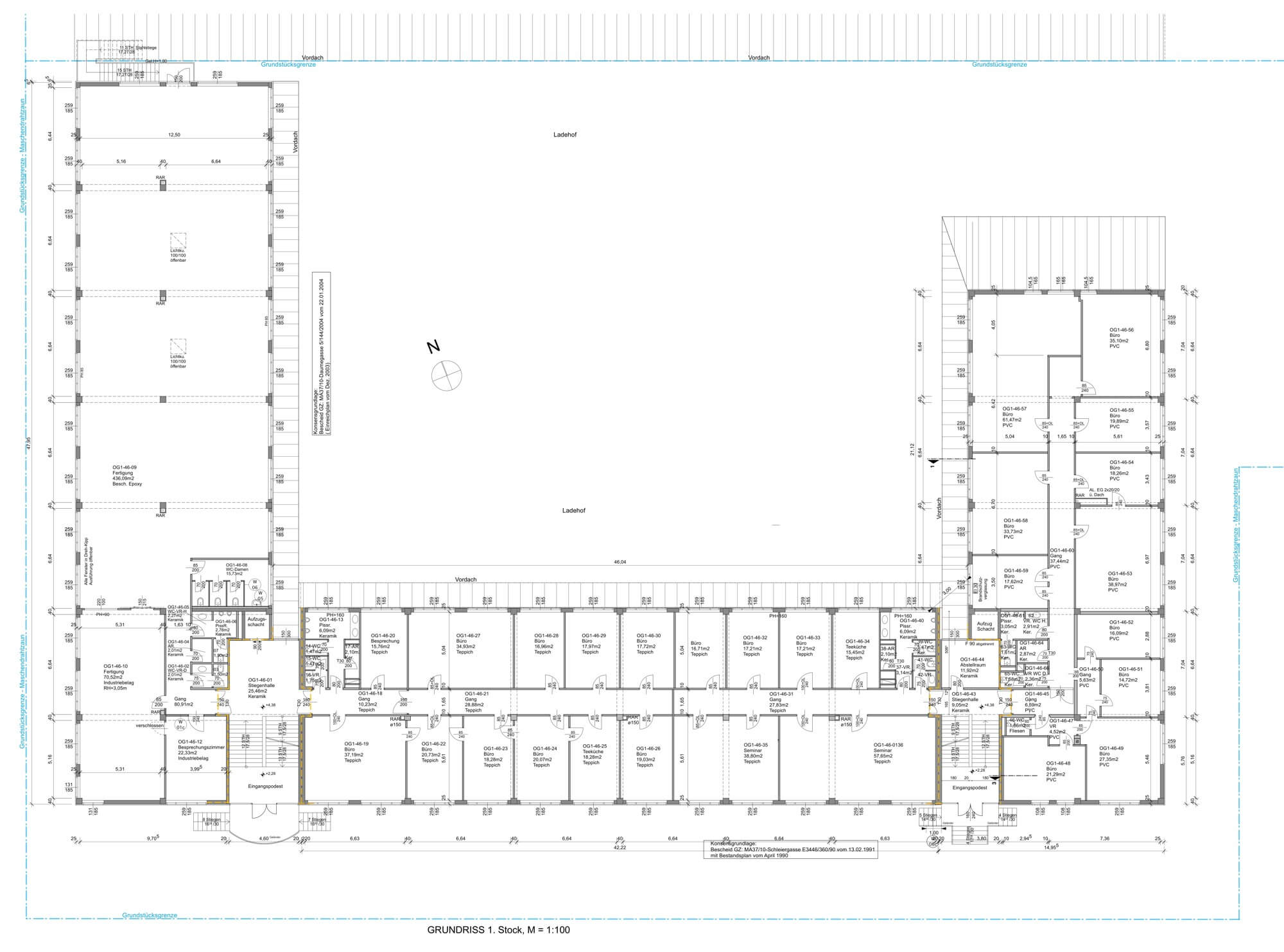 Light-filled office space in an excellent location in the 10th district