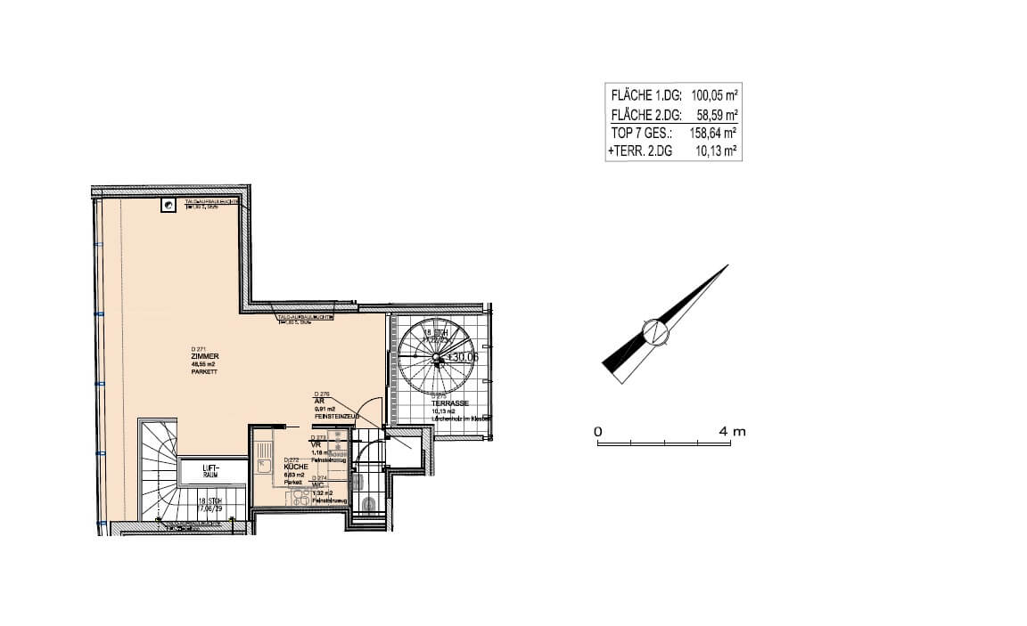 On Kohlmarkt – Luxury Penthouse Apartment – with Roof Terrace, 2 Bedrooms