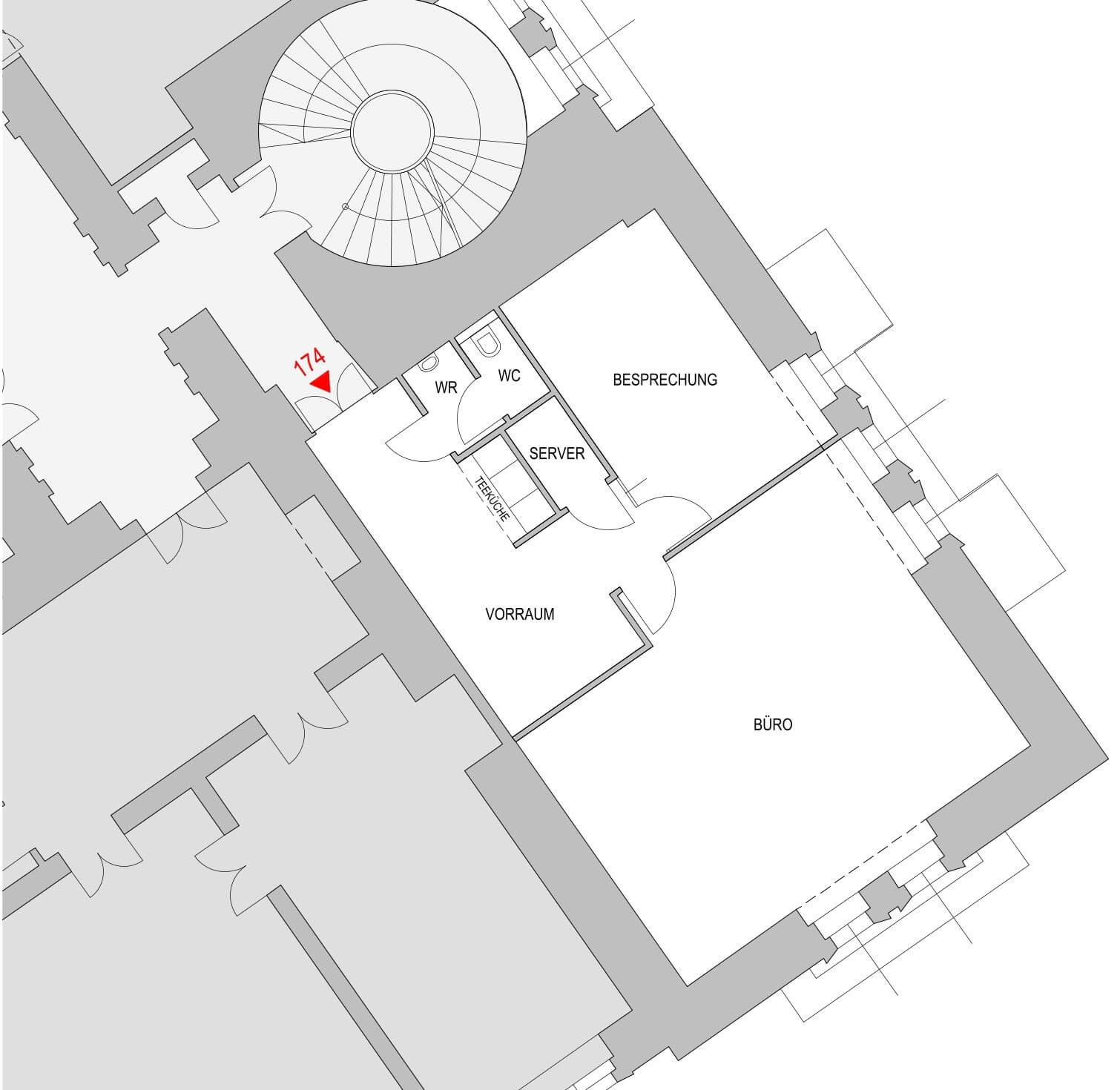Modern office in the historic Vienna Stock Exchange