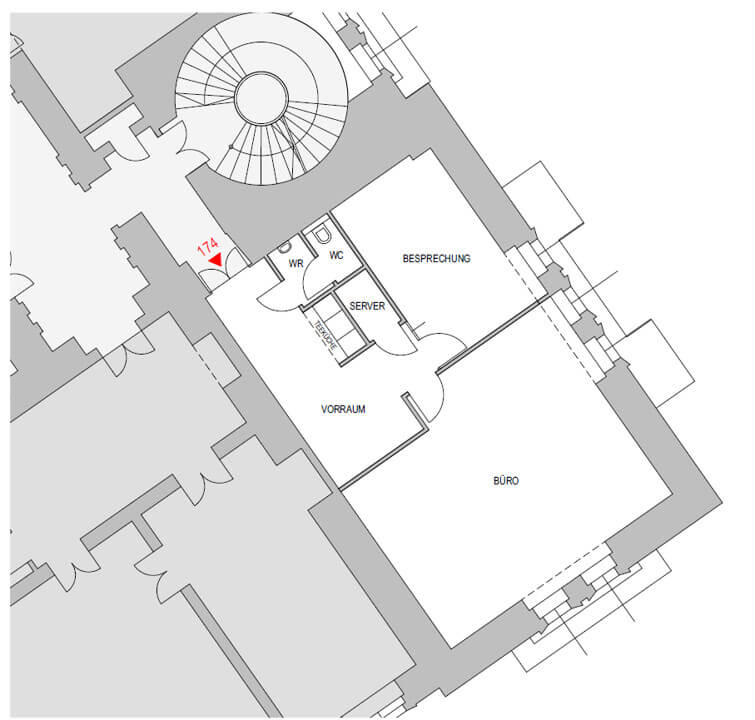 Modern office in the historic Vienna Stock Exchange