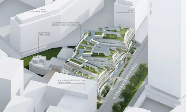 MC 15 - Ein Bürogebäude, das Effizienz, Innovation und Umweltbewusstsein vereint.