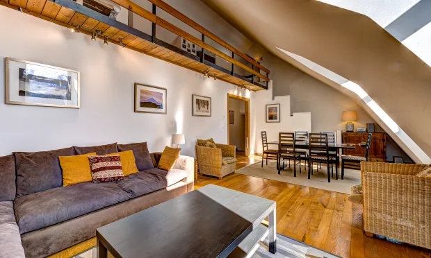 Payot - hyper-zentrale Wohnung mit Mezzanin in Chamonix