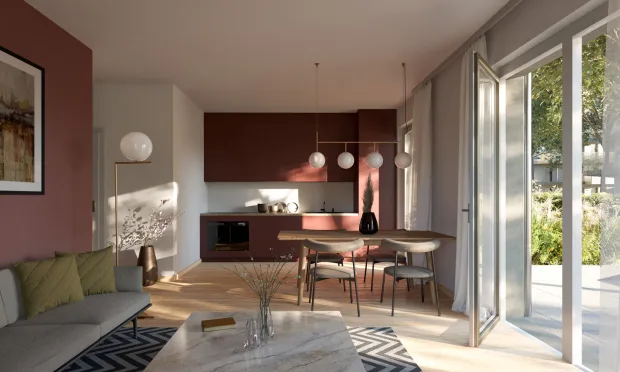 Hirschfeld - First occupancy with outdoor spaces - sustainable living on the outskirts of the city!