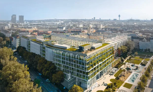 Gastrofläche im Work-Life Building