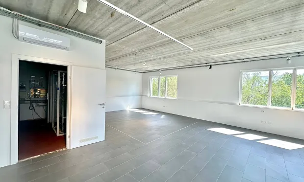 Büro-Lager-Kombi mit großzügiger Grünfläche