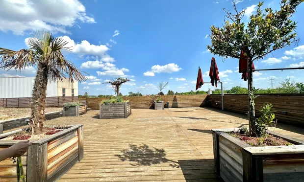 Büro-Lager-Kombi mit großzügiger Grünfläche