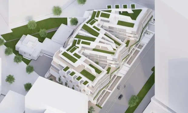 MC 15 - Ein Bürogebäude, das Effizienz, Innovation und Umweltbewusstsein vereint.