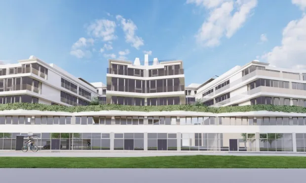 MC 15 - Ein Bürogebäude, das Effizienz, Innovation und Umweltbewusstsein vereint.