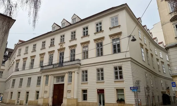 Representative historic office unit with modern amenities for sublease