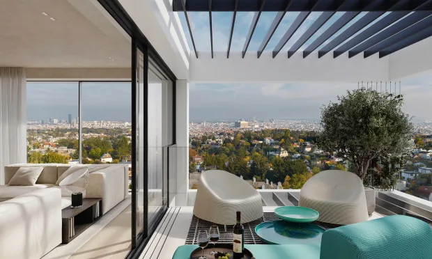 Exklusive 3-Zimmer-Wohnung mit Panoramablick und luxuriöser Dachterrasse